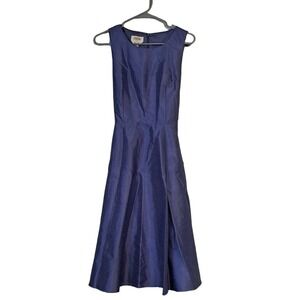 Talbots periwinkle silk blue dress size 4 nwot